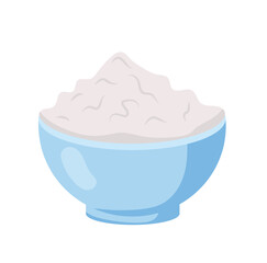 Concept Milk product cream cheese whipped cream. This is a cartoon-style flat illustration for a web concept featuring a milk product theme. Vector illustration.