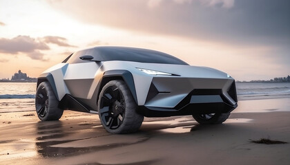 Modern super car, futuristic sport car, silver sport car, luxury  background