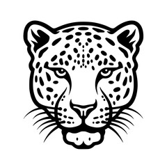 Jaguar head vector illustration isolated on transparent background