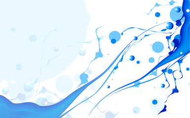 Organic liquid blue ocean flow background