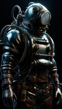 diesel punk scuba diver