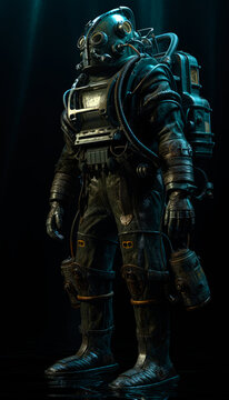 diesel punk scuba diver