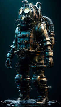 diesel punk scuba diver