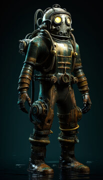 diesel punk scuba diver