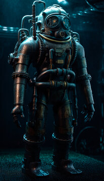 diesel punk scuba diver
