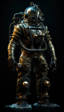 diesel punk scuba diver