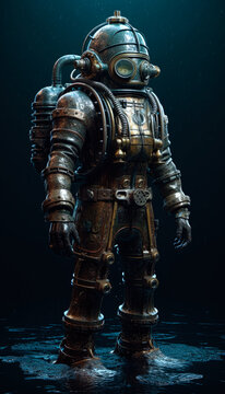 diesel punk scuba diver