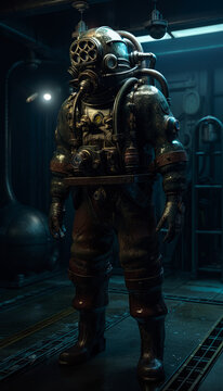 diesel punk scuba diver