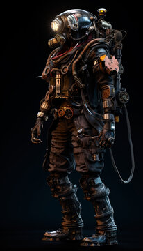 diesel punk scuba diver