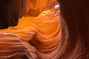Beautiful light beams in the Antelope Canyon X. Canyon X is a slot canyon in Page, Arizona, USA, located in the exact same Antelope Canyon as the famous Upper and Lower Antelope Canyons.