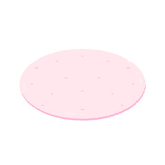 Cute pastel pink mat sticker about bedroom stationary