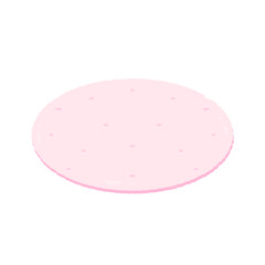 Cute pastel pink mat sticker about bedroom stationary