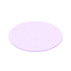 Cute pastel purple mat sticker about bedroom stationary