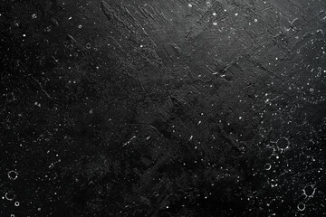 Black stone texture concrete background. Textured stone surface. Top view. Free space for text.