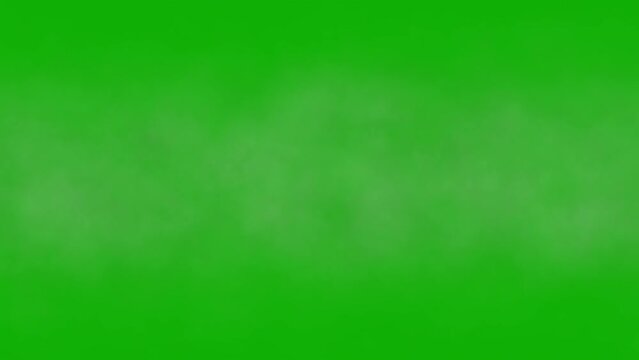 Fog slow motion with green screen background