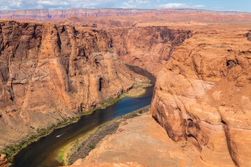 Horseshoe Bend on the Colorado River in Glen Canyon National Recreation Area, City of Page, Arizona, USA.