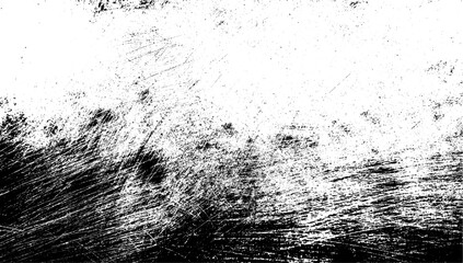 Obraz premium Vector brush sroke texture. Distressed uneven grunge background. Abstract distressed vector illustration. Overlay over any design to create interesting effect and depth. Black isolated on white. EPS10