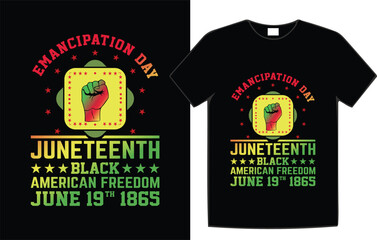 Juneteenth holiday t-shirt design