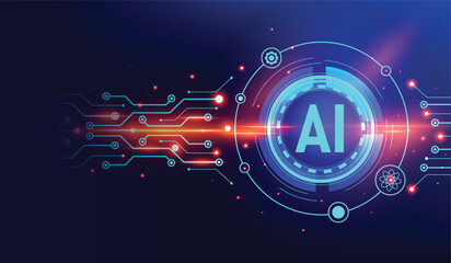 artificial intelligence and data science icon element design. vector illustration