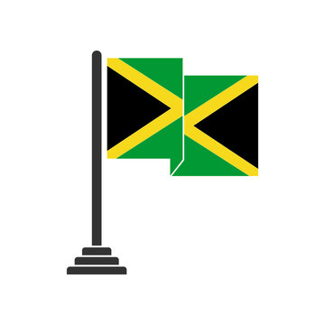 Jamaica flags icon set, Jamaica independence day icon set vector sign symbol