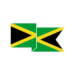Jamaica flags icon set, Jamaica independence day icon set vector sign symbol