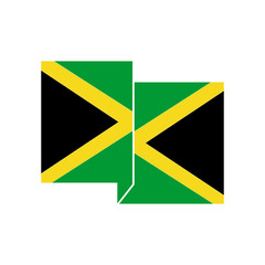 Jamaica flags icon set, Jamaica independence day icon set vector sign symbol