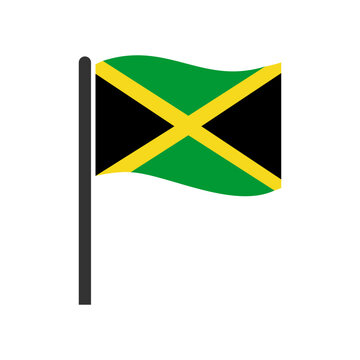 Jamaica flags icon set, Jamaica independence day icon set vector sign symbol