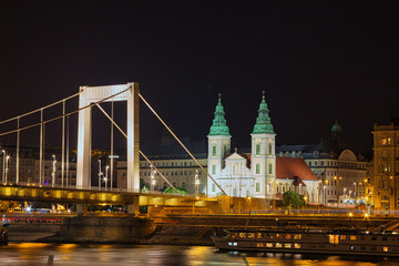 budapest by night, budapest freedombridge, budapest old bridge on night