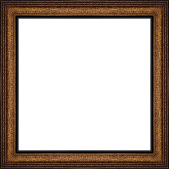antique picture frames isolated on white background