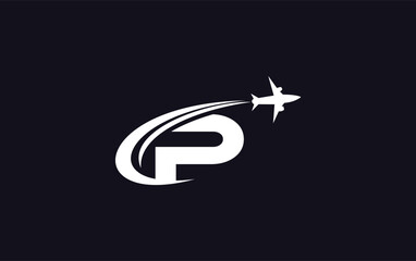 Aviation and Air plane logo design vector for airlines, airline tickets, travel agencies with the letter for brand and business