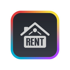 Home Rent Sign - Pictogram (icon) 