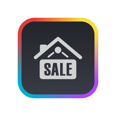 Home Sale Sign - Pictogram (icon) 