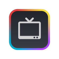 Television - Pictogram (icon)  - 591164683