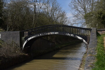 the walk along the oxford canal walk next to fenny Compton turnover bridge