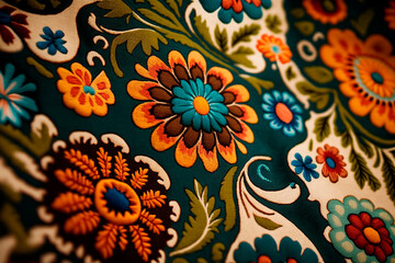 Fototapeta na wymiar Uzbek fabric background