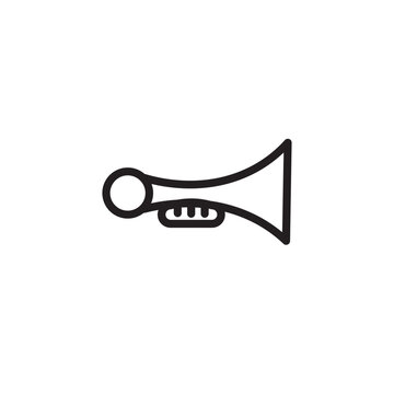 recommend clip art: Clown Horn Instrument Outline Icon