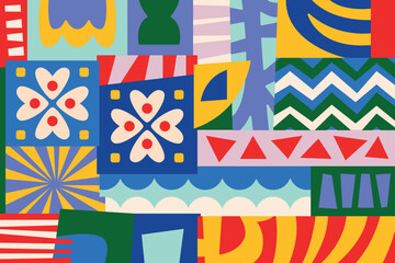 Vector abstract creative backgrounds in minimal trendy style