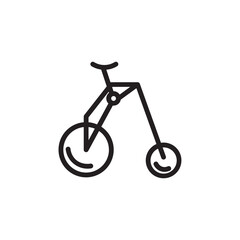 Bicycle Bike Circus Outline Icon