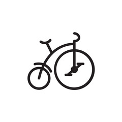Bicycle Bike Circus Outline Icon