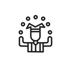 Acting Art Ball Outline Icon