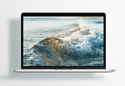 Laptop Computer Desktop Monitor Screen Device Mockup Template