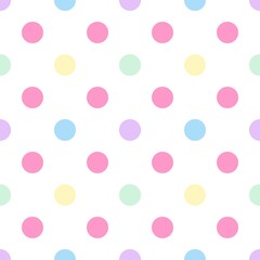 Effect drawing colorful cycles on white background. Seamless pattern for wrapping paper, cloth, fashion, scene, card, wallpaper. © SUCHART