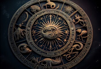 Fototapeta na wymiar Astrology of Zodiac. Generative AI