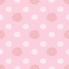 floral seamless pattern pink flower vector illustration design for interior, textile, fabric fashion, notebook cover, wrapping paper, craft etc.
