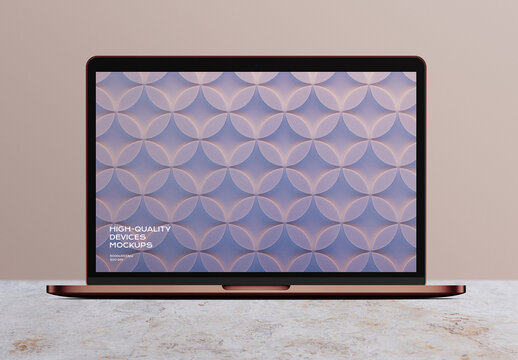 Laptop Computer Desktop Monitor Screen Device Mockup Template