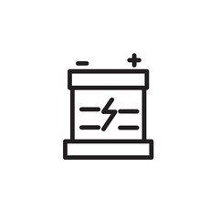 Battery Car Electric Outline Icon