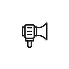 Bullhorn Loudspeaker Megaphone Outline Icon