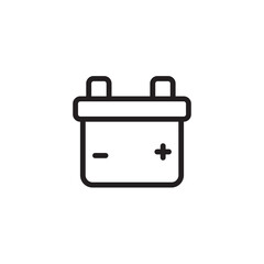 Battery Car Electric Outline Icon