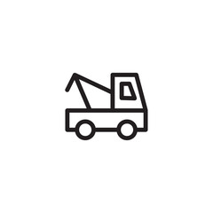 Service Trowtruck Vehicle Outline Icon