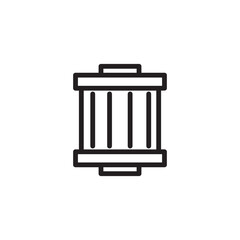 Air Filter Funnel Outline Icon